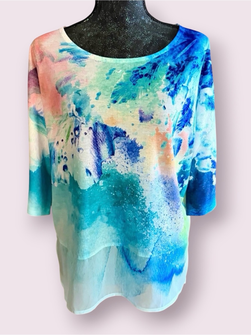 Chico’s Watercolor Printed Tee